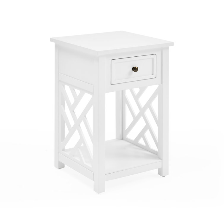 Middlebury 3-Piece Pine Wood Coffee & End Table Set in Crisp White