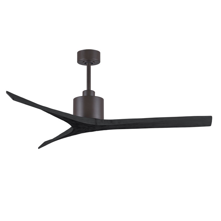 Mollywood 42'' Textured Bronze Ceiling Fan with Matte Black Blades