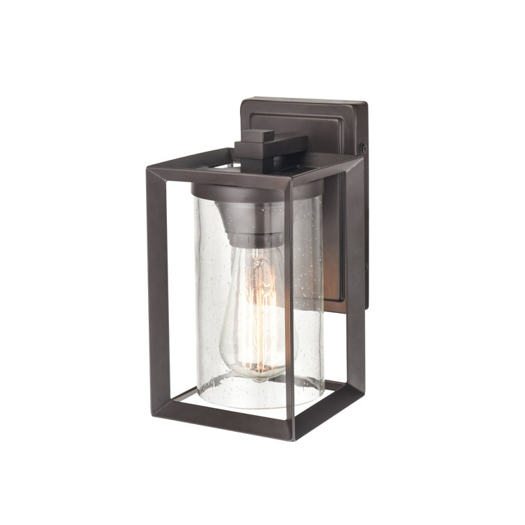 Wheatland 10'' Bronze Cylinder Direct Wired Sconce