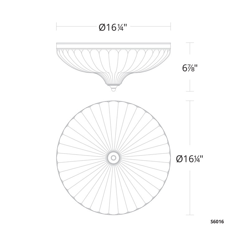 Aged Brass Optic Crystal LED Flush Mount Indoor/Outdoor Light