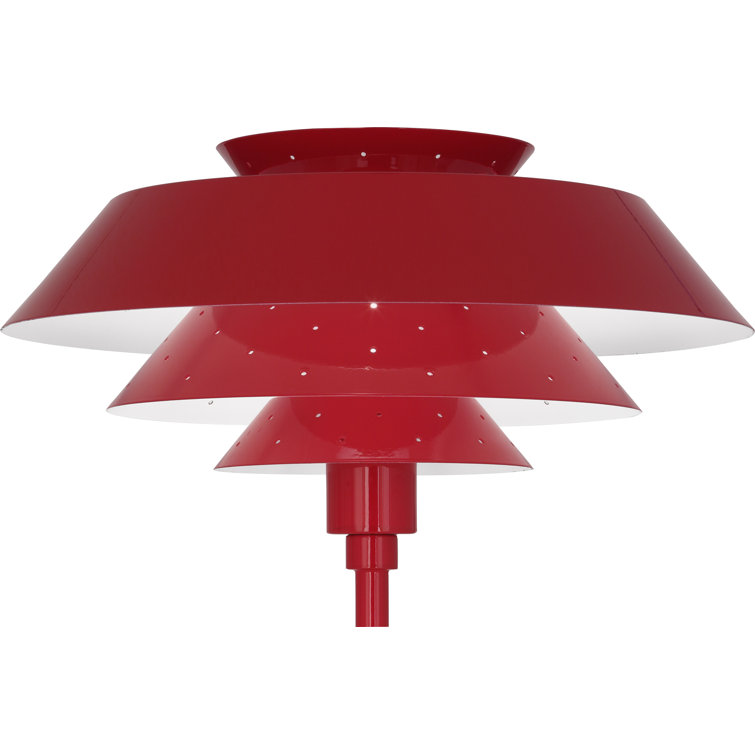 Pierce 60'' Ruby Red Multi-Tiered Floor Lamp