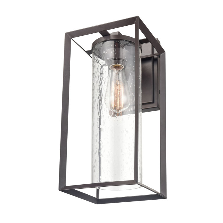Bronze Direct Wired Electric Outdoor Wall Sconce