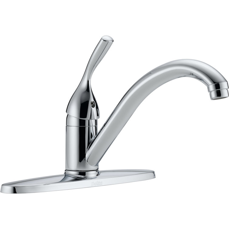 Classic Chrome Single Handle Low Arc Kitchen Faucet