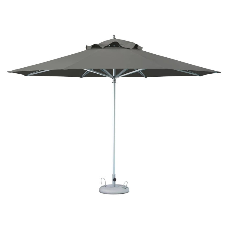 Charcoal 13 ft. Round Market Umbrella with Aluminum Pole