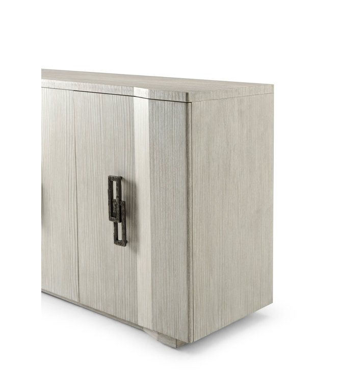 Breeze 66'' Light Wood and Metal Sideboard with Storage