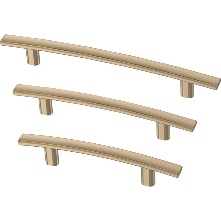 Champagne Bronze 3.75" Bar Cabinet Pulls with Mounting Hardware