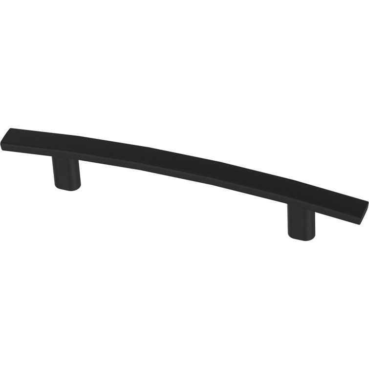 Matte Black Brass Cabinet Bar Pulls with Mounting Hardware