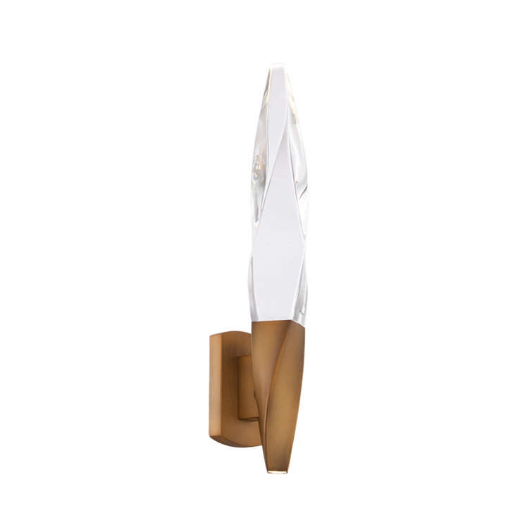 Kindjal Aged Brass Dimmable LED Armed Sconce