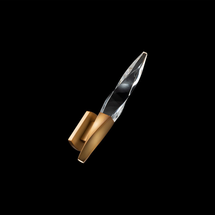 Kindjal Aged Brass Dimmable LED Armed Sconce