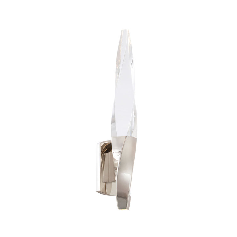 Kindjal Geometric LED Wall Sconce in Polished Nickel
