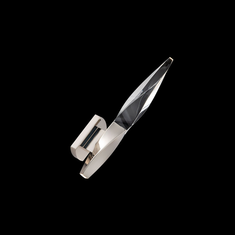 Kindjal Geometric LED Wall Sconce in Polished Nickel