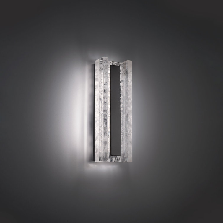 Black Aluminum Dimmable LED Wall Sconce