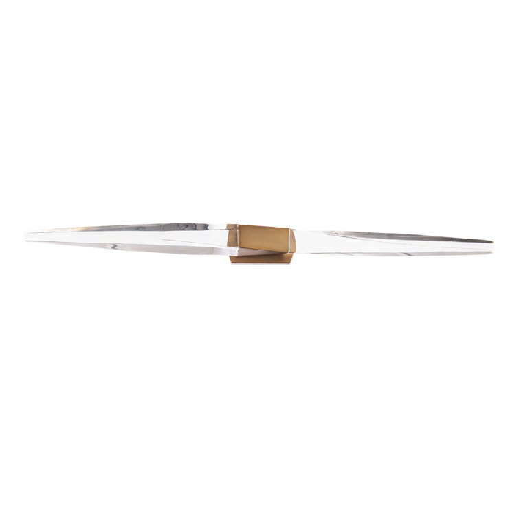 Kindjal Aged Brass Dimmable LED Bath Bar Light