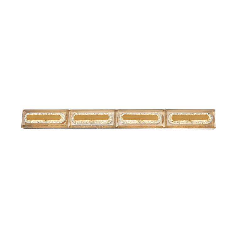 Soiree 36" Aged Brass LED Vanity & Wall Light with Crystal Gemstones