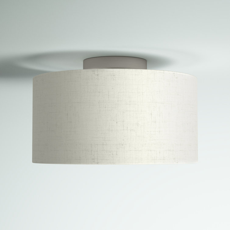 Modern Meadow 13" Brushed Nickel Indoor/Outdoor Drum Light