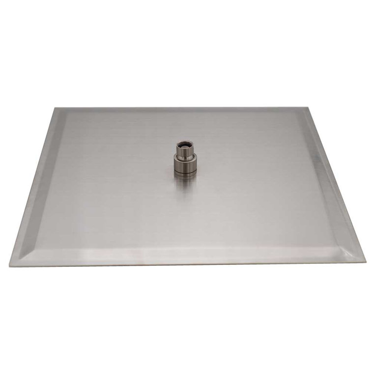 16" Satin Nickel Square Rainfall Shower Head