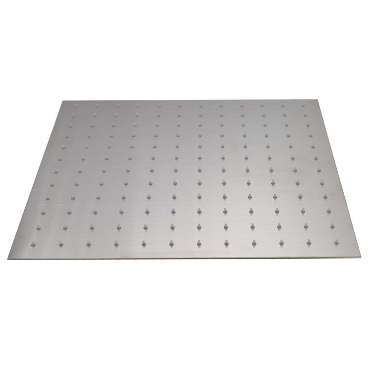 16" Satin Nickel Square Rainfall Shower Head