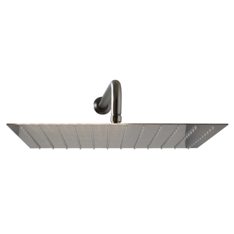 16" Satin Nickel Square Rainfall Shower Head