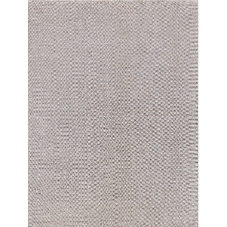 Beige Synthetic Handmade Flat Woven Rectangular Area Rug 10' x 14'