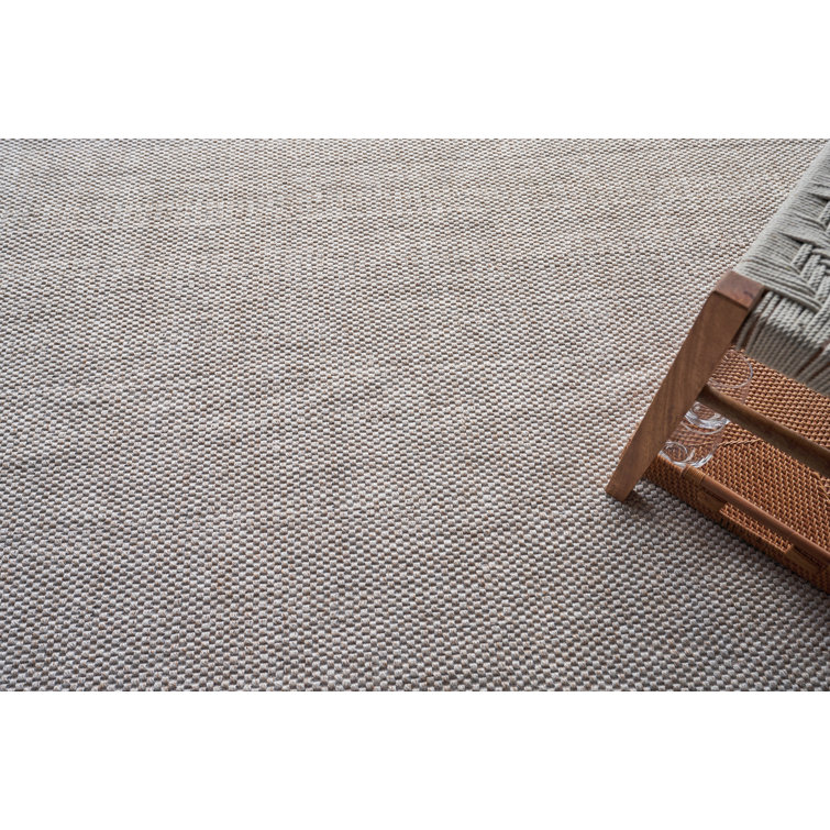 Beige Synthetic Handmade Flat Woven Rectangular Area Rug 10' x 14'