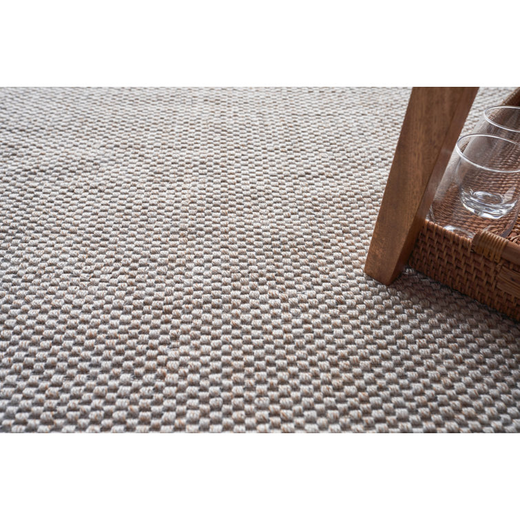 Beige Synthetic Handmade Flat Woven Rectangular Area Rug 10' x 14'