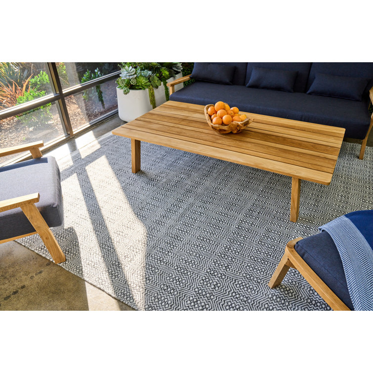 Ivory and Black Diamond Echo 8' x 10' Synthetic Area Rug