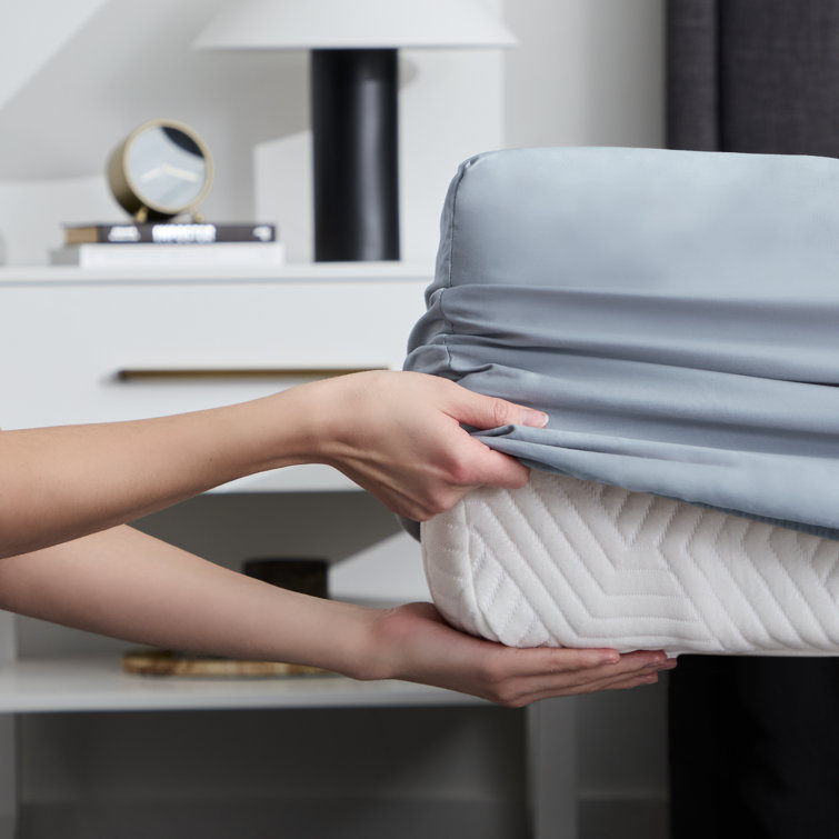 Supima Cotton Smoke Split King Deep Pocket Sheet Set