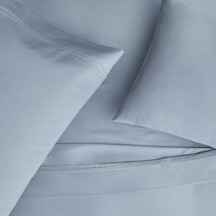 Supima Cotton Smoke Split King Deep Pocket Sheet Set