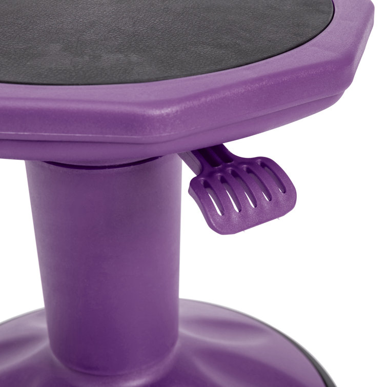 Purple Adjustable Height Kids Active Learning Stool