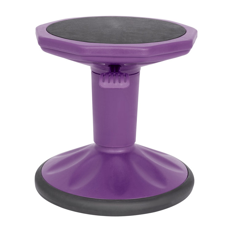 Purple Adjustable Height Kids Active Learning Stool