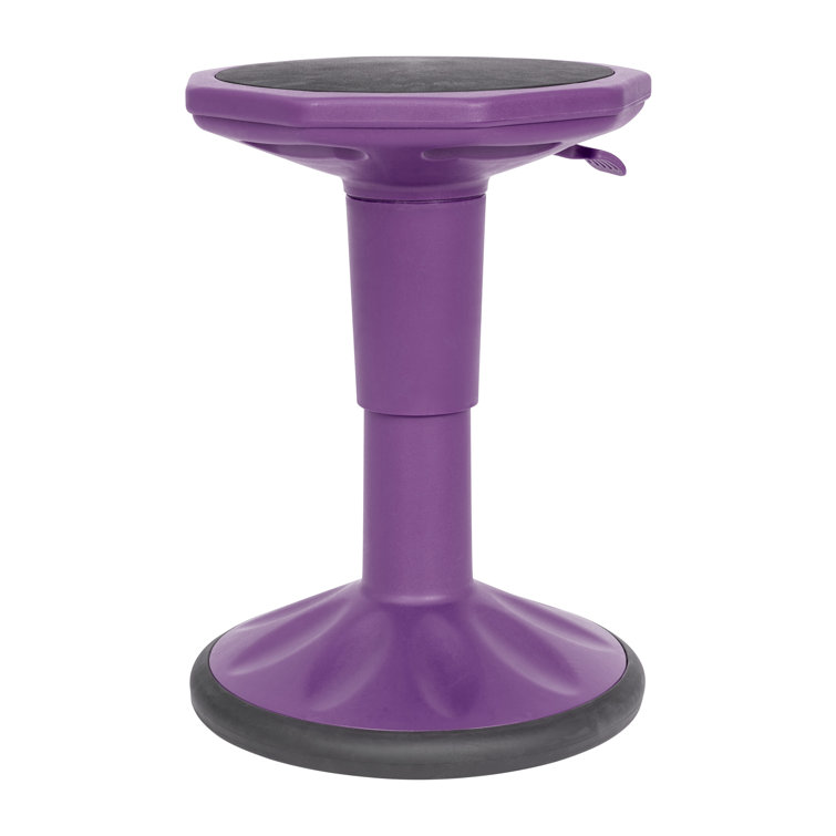 Purple Adjustable Height Kids Active Learning Stool