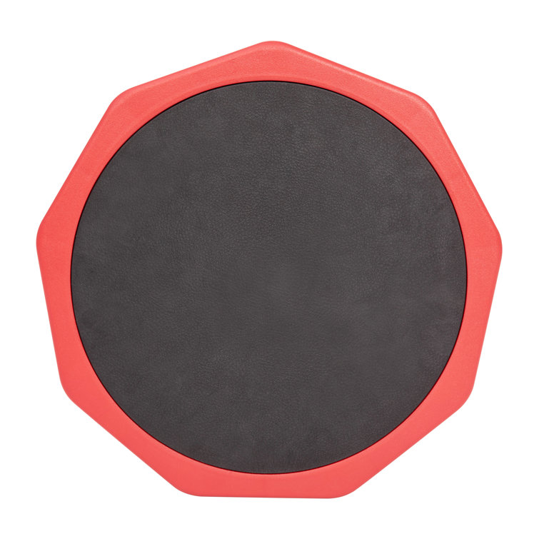 Red Adjustable Height Kids Active Learning Stool with Rubber Seat