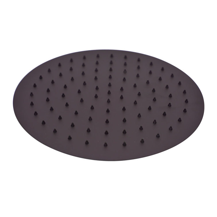 12" Oil Rubbed Bronze Rain Shower Head with Wall Mount Arm