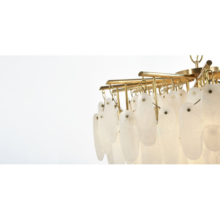Cora Antique-Burnished Brass 35-Light Crystal Chandelier