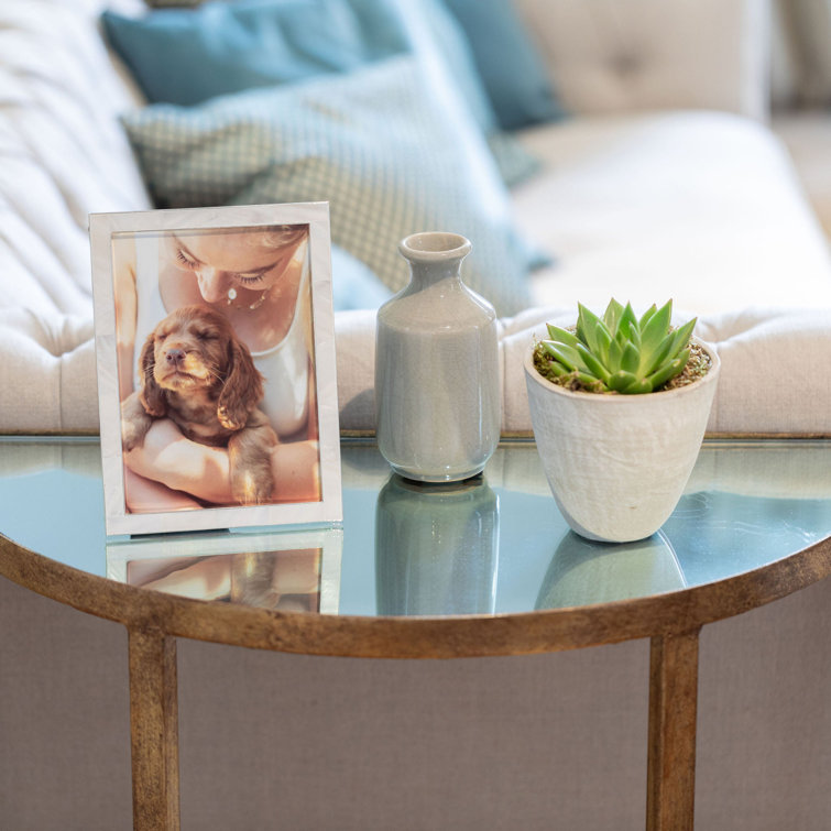 8x10 Mother of Pearl and Silver Photo Frame