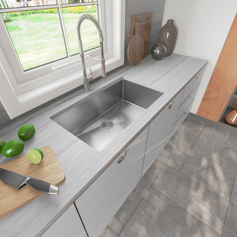 Sinber 32" Stainless Steel Single Bowl Undermount Kitchen Sink