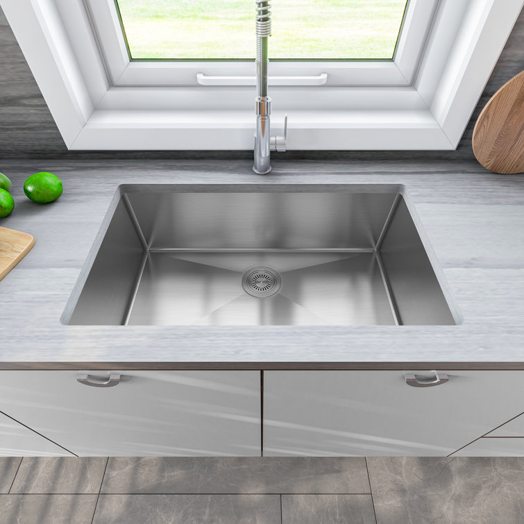 Sinber 32" Stainless Steel Single Bowl Undermount Kitchen Sink
