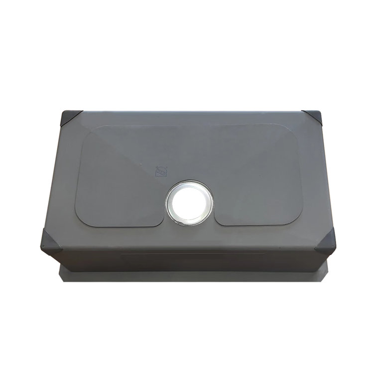 Sinber 32" Black Stainless Steel Double Bowl Drop-in Kitchen Sink