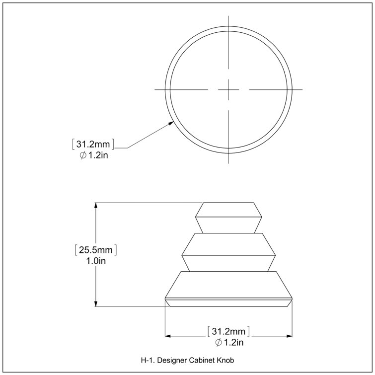 Matte Black Round Brass Cabinet Knob with Mounting Hardware