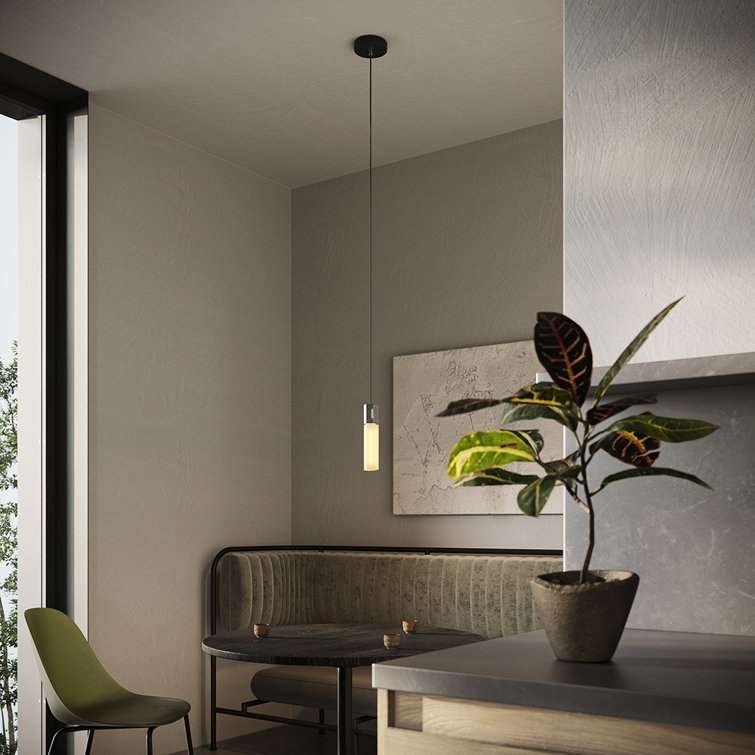 Mini Stainless Steel and Glass Indoor/Outdoor Pendant Light