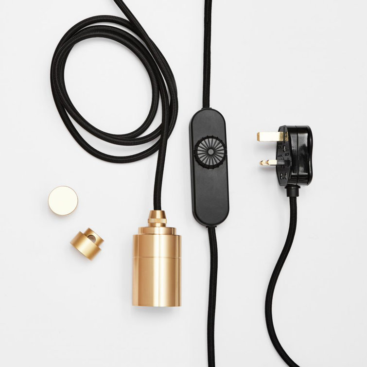 Voronoi II Brass Single Pendant with Organic LED Bulb - 11" Height