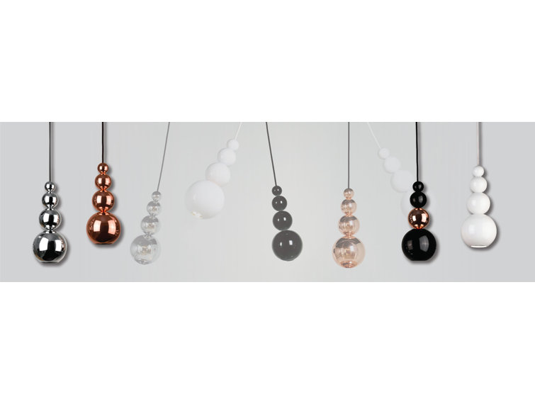 Mini Bubble Globe Chrome Spotlight Pendant
