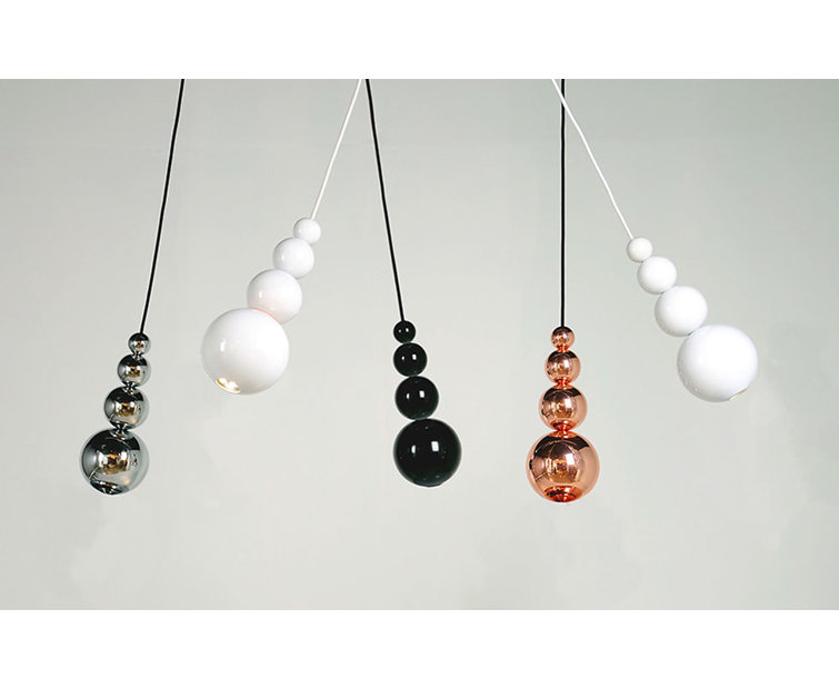 Mini Bubble Globe Chrome Spotlight Pendant