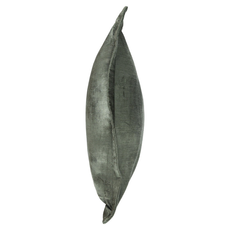 Myrtle Green Velvet 22-inch Square Throw Pillow