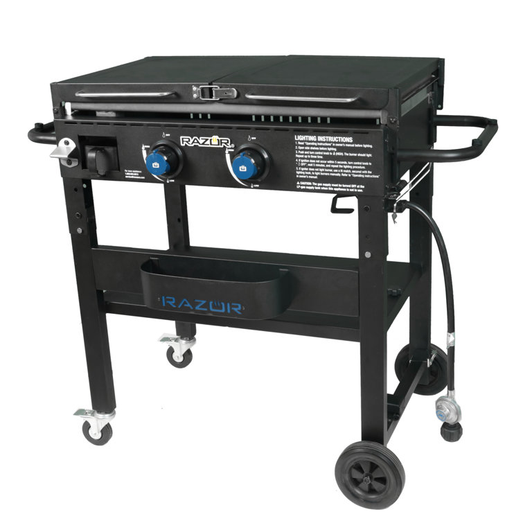 Razor 2-Burner Black Stainless Steel Propane Gas Grill