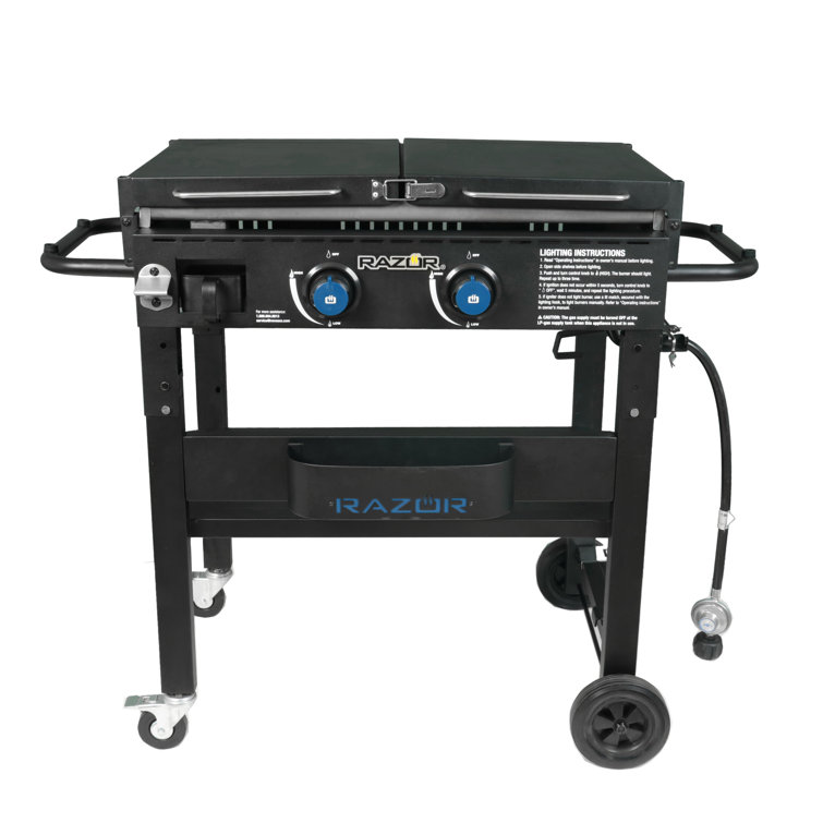 Razor 2-Burner Black Stainless Steel Propane Gas Grill