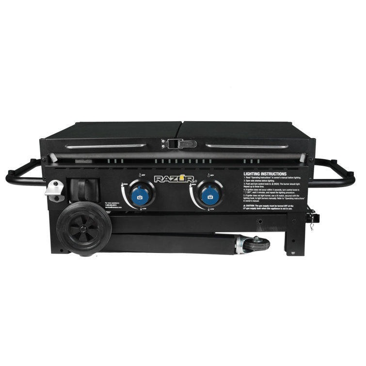 Razor 2-Burner Black Stainless Steel Propane Gas Grill