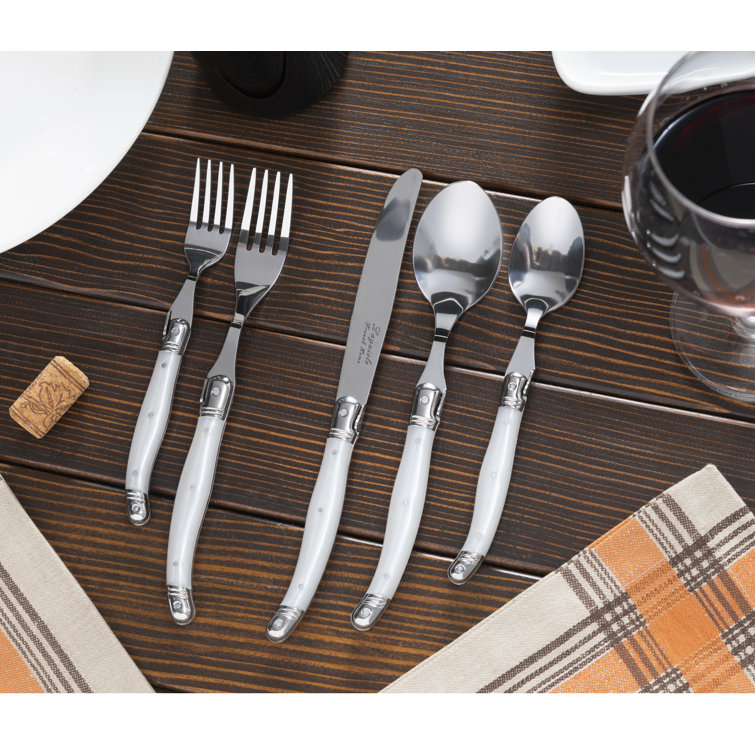 French Home Laguiole 20 Piece Stainless Steel Flatware Set, Service for 4 (Set of 20)