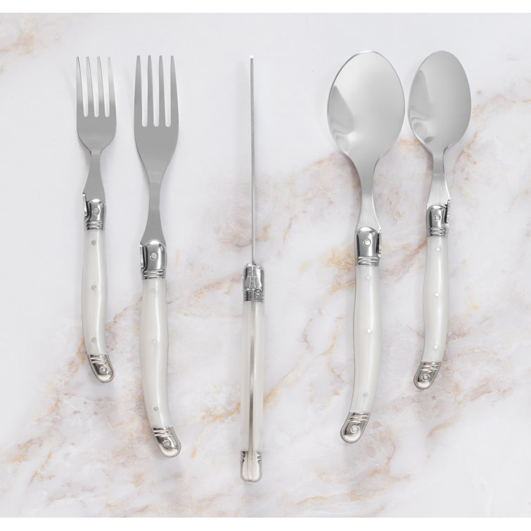French Home Laguiole 20 Piece Stainless Steel Flatware Set, Service for 4 (Set of 20)