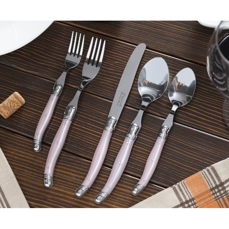 French Home Laguiole 20 Piece Stainless Steel Flatware Set, Service for 4 (Set of 20)